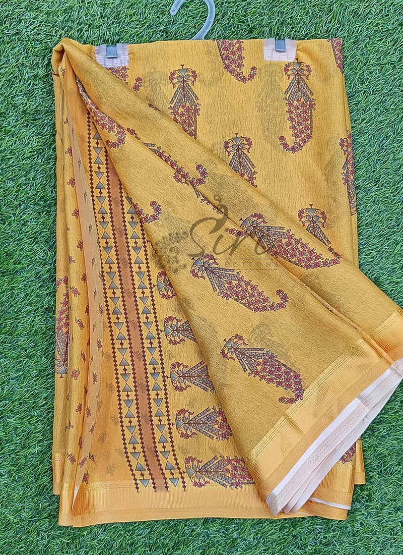 Lovely Digital Print Georgette Saree - Image 3